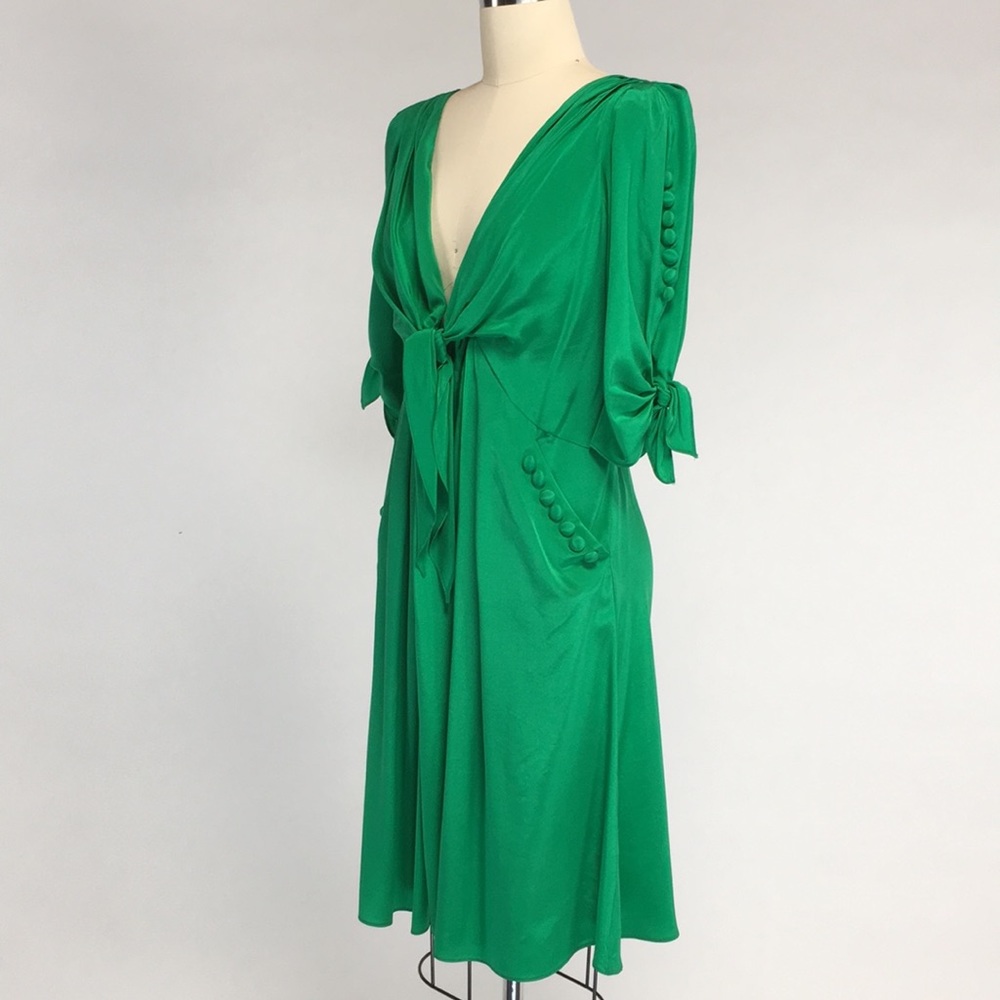 Yoana Baraschi Designer Green Dress NWT - Picture 3 of 5